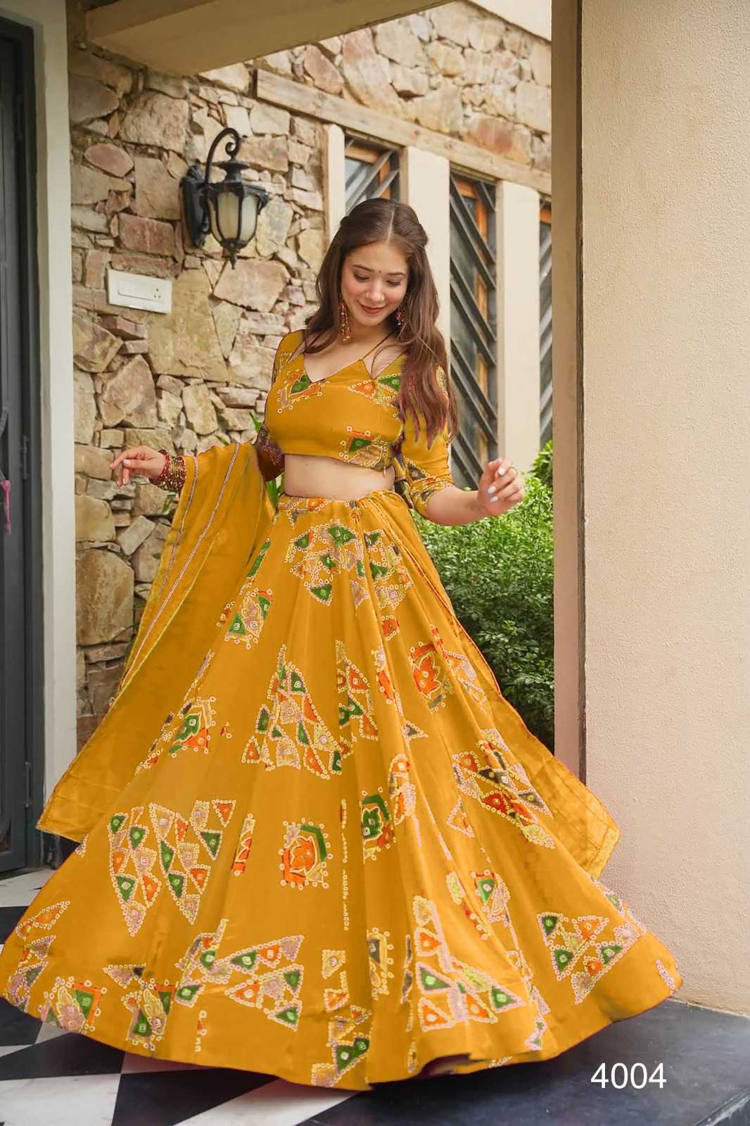 Crepe Silk Designer Lehenga