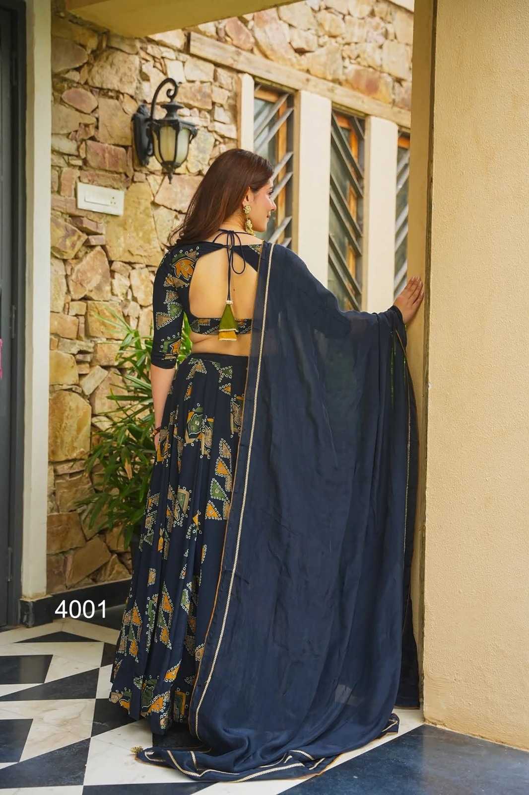 Crepe Silk Designer Lehenga