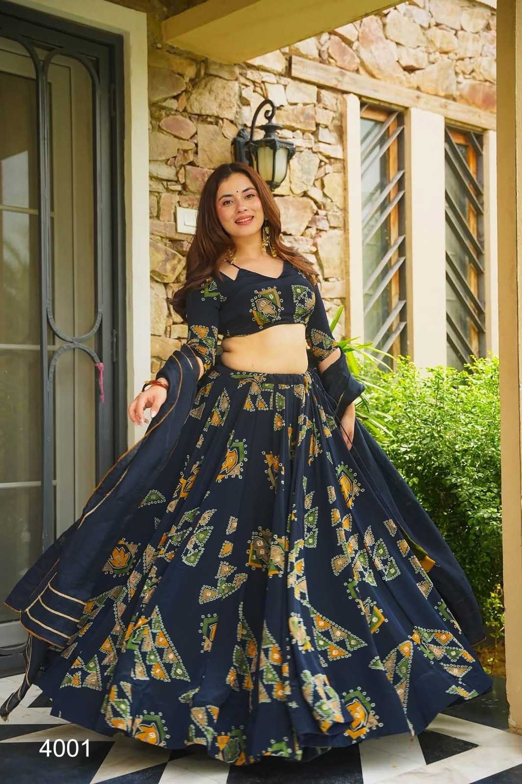 Crepe Silk Designer Lehenga