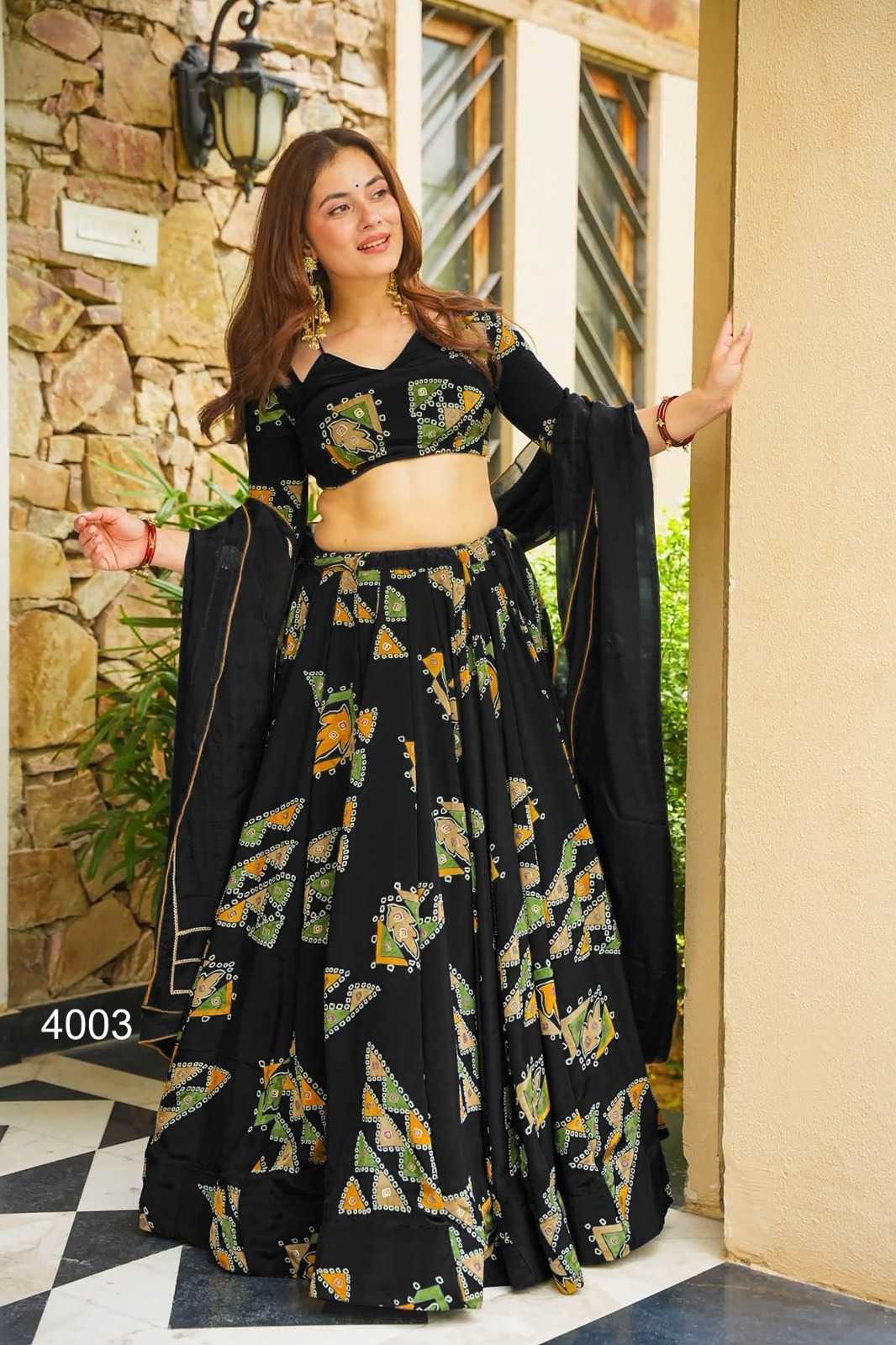 Crepe Silk Designer Lehenga