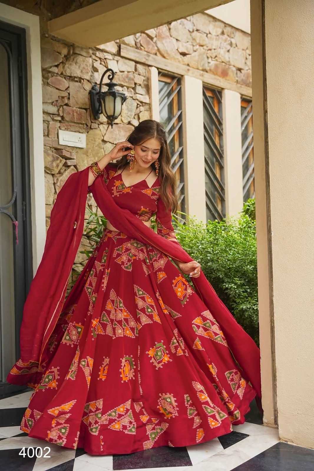 Crepe Silk Designer Lehenga