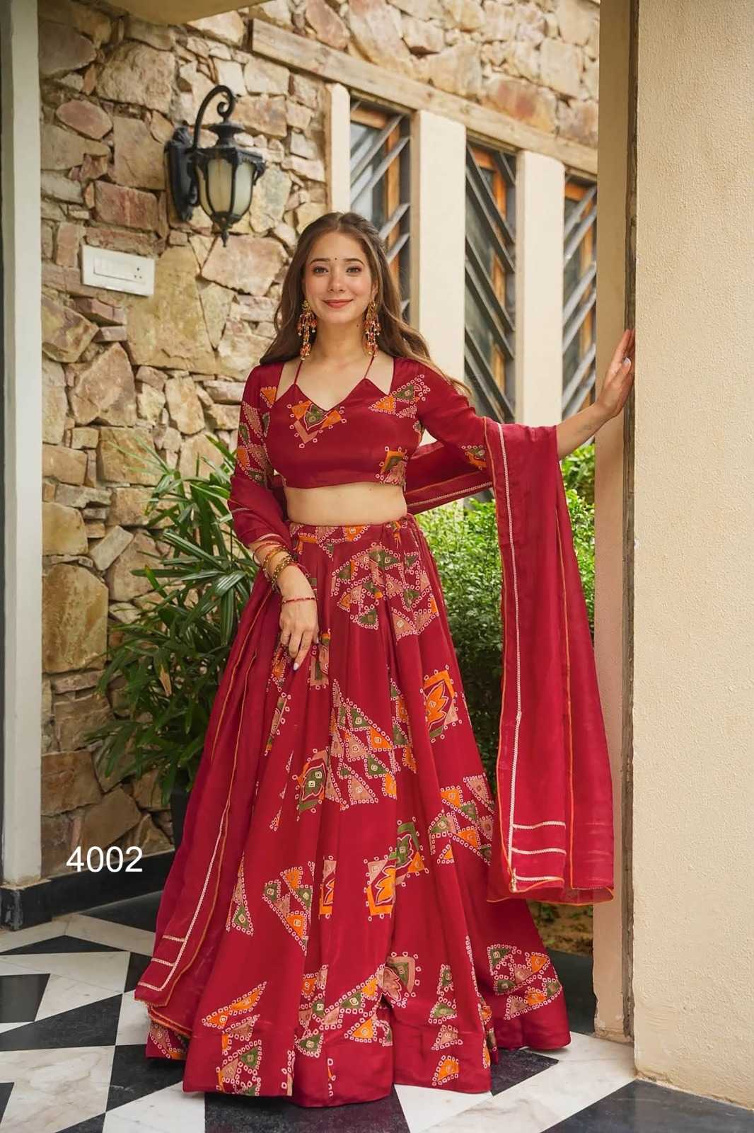 Crepe Silk Designer Lehenga