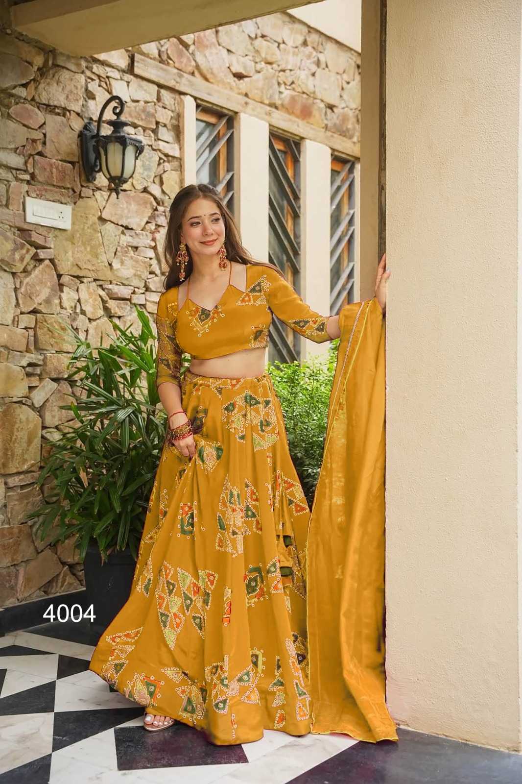 Crepe Silk Designer Lehenga