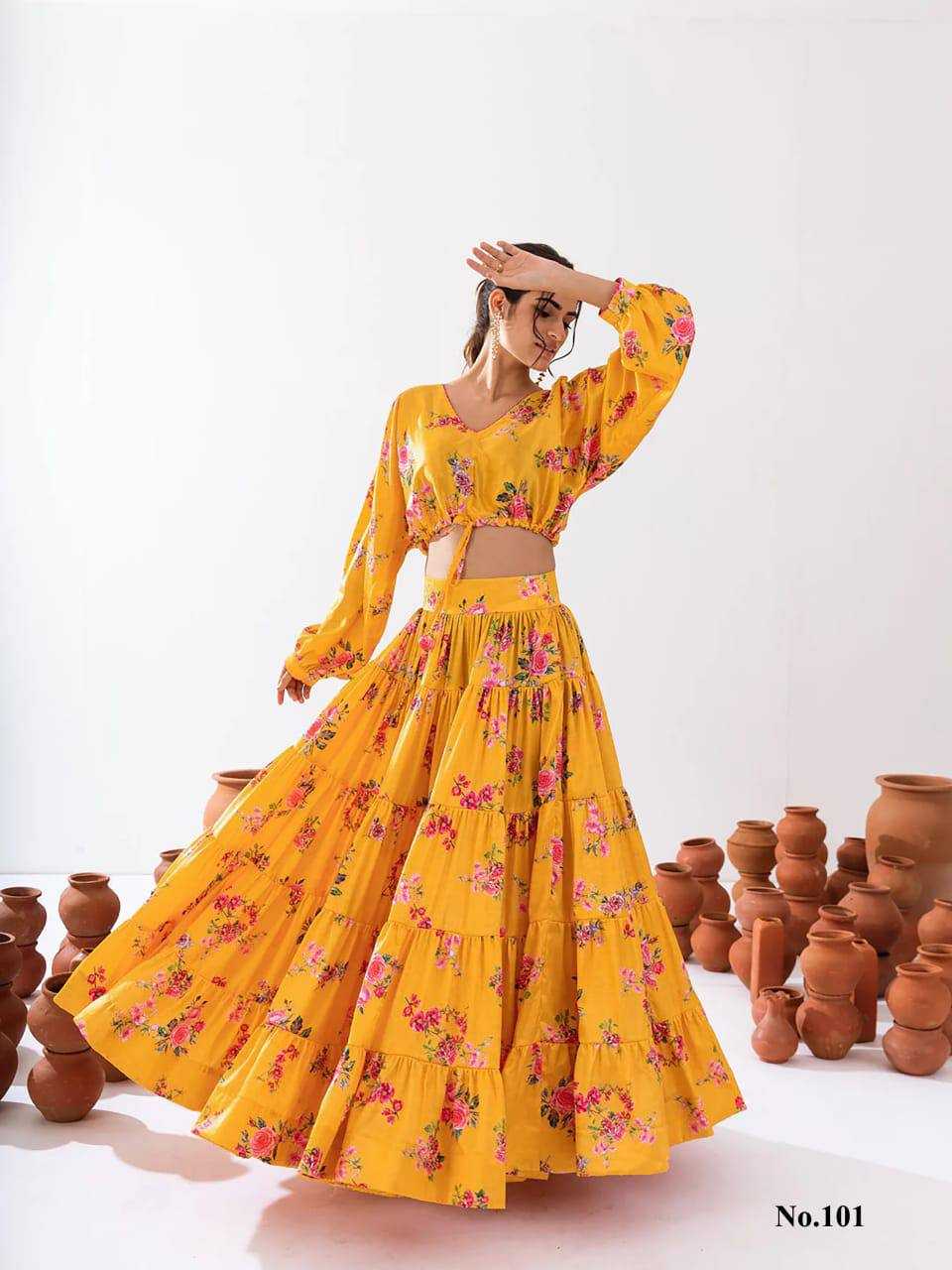 Vallari Chinon Designer Lehenga