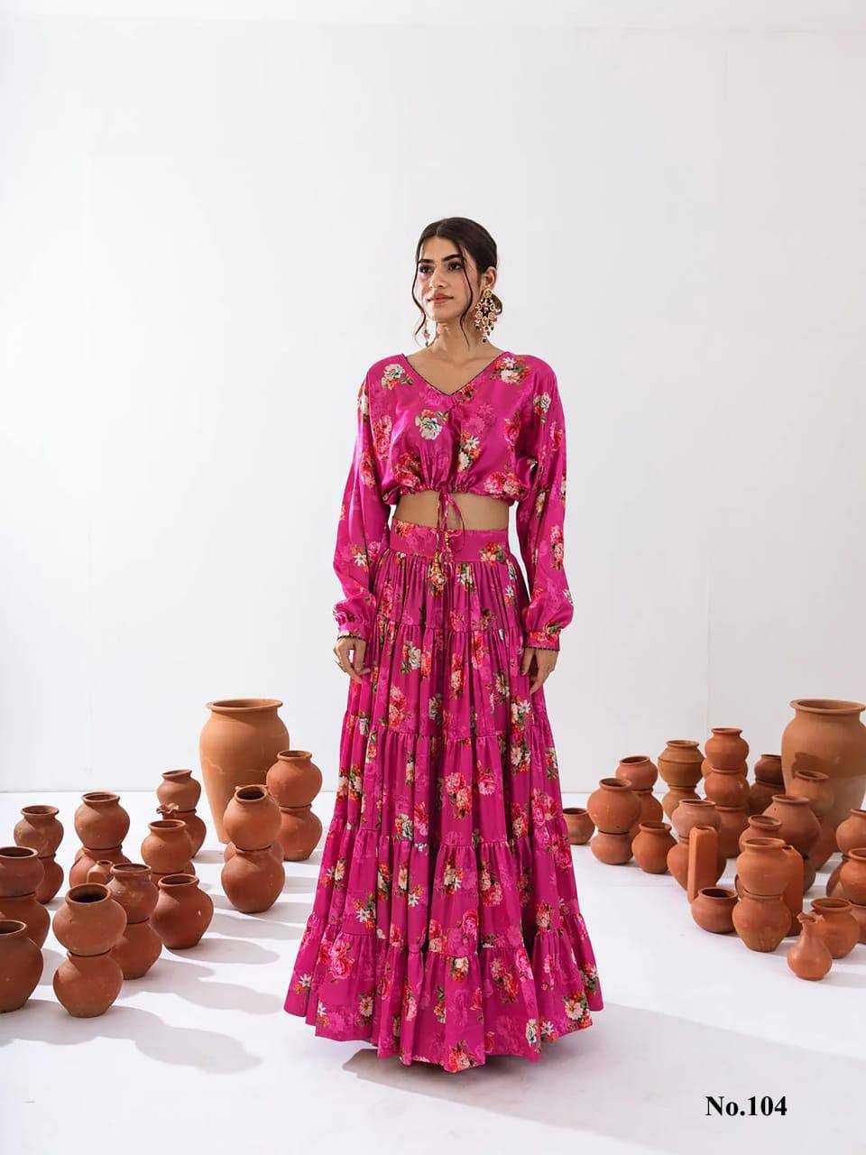 Vallari Chinon Designer Lehenga