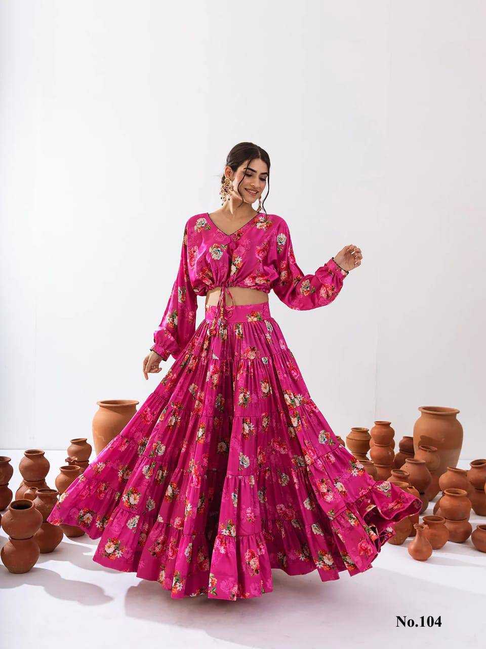 Vallari Chinon Designer Lehenga