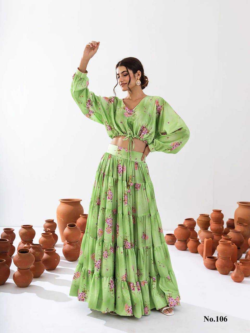 Vallari Chinon Designer Lehenga