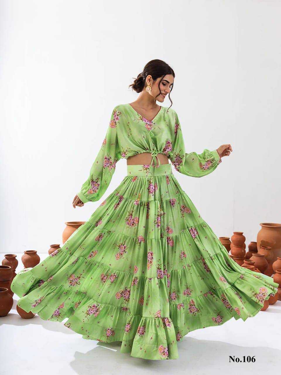 Vallari Chinon Designer Lehenga