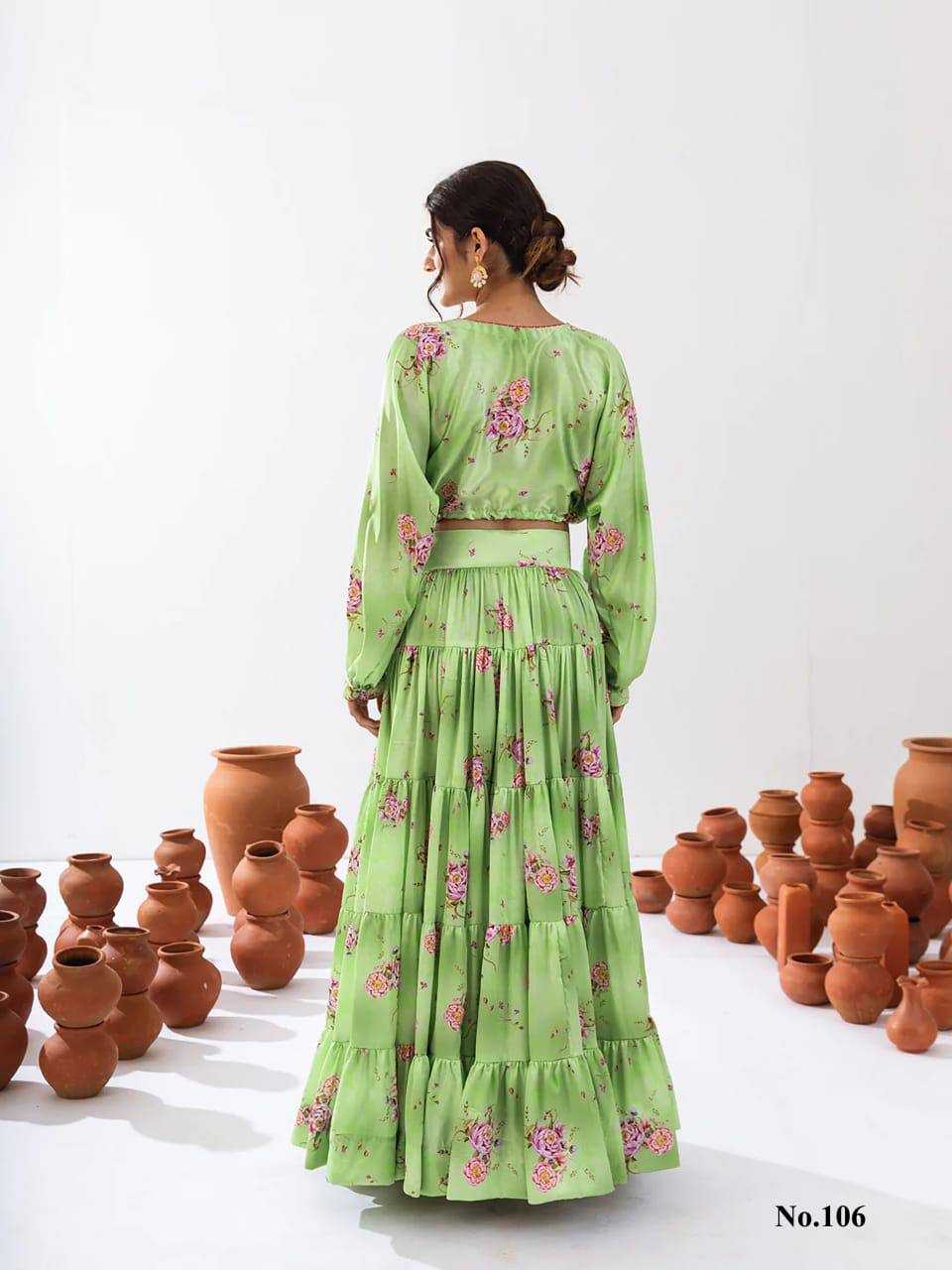 Vallari Chinon Designer Lehenga