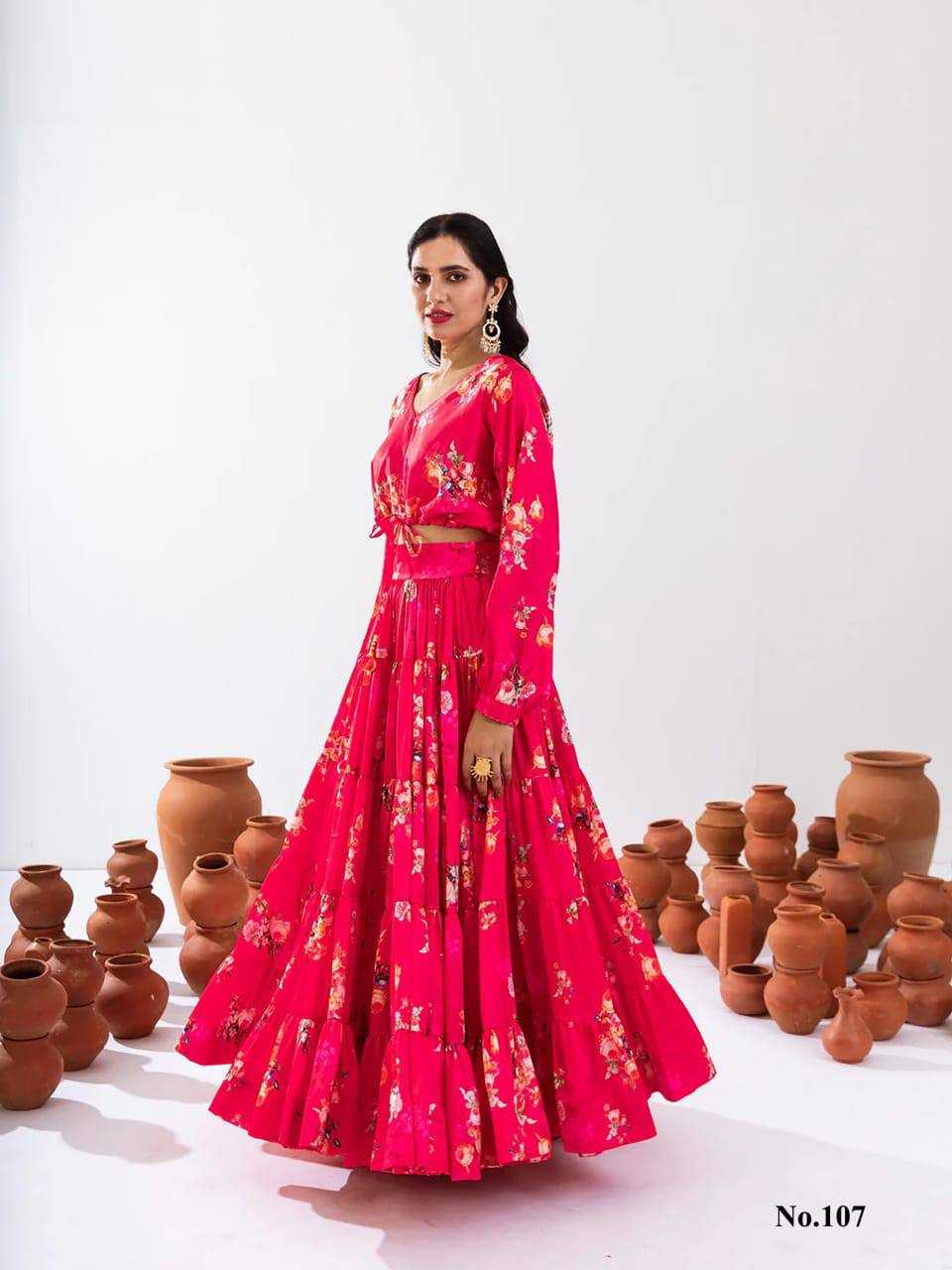 Vallari Chinon Designer Lehenga