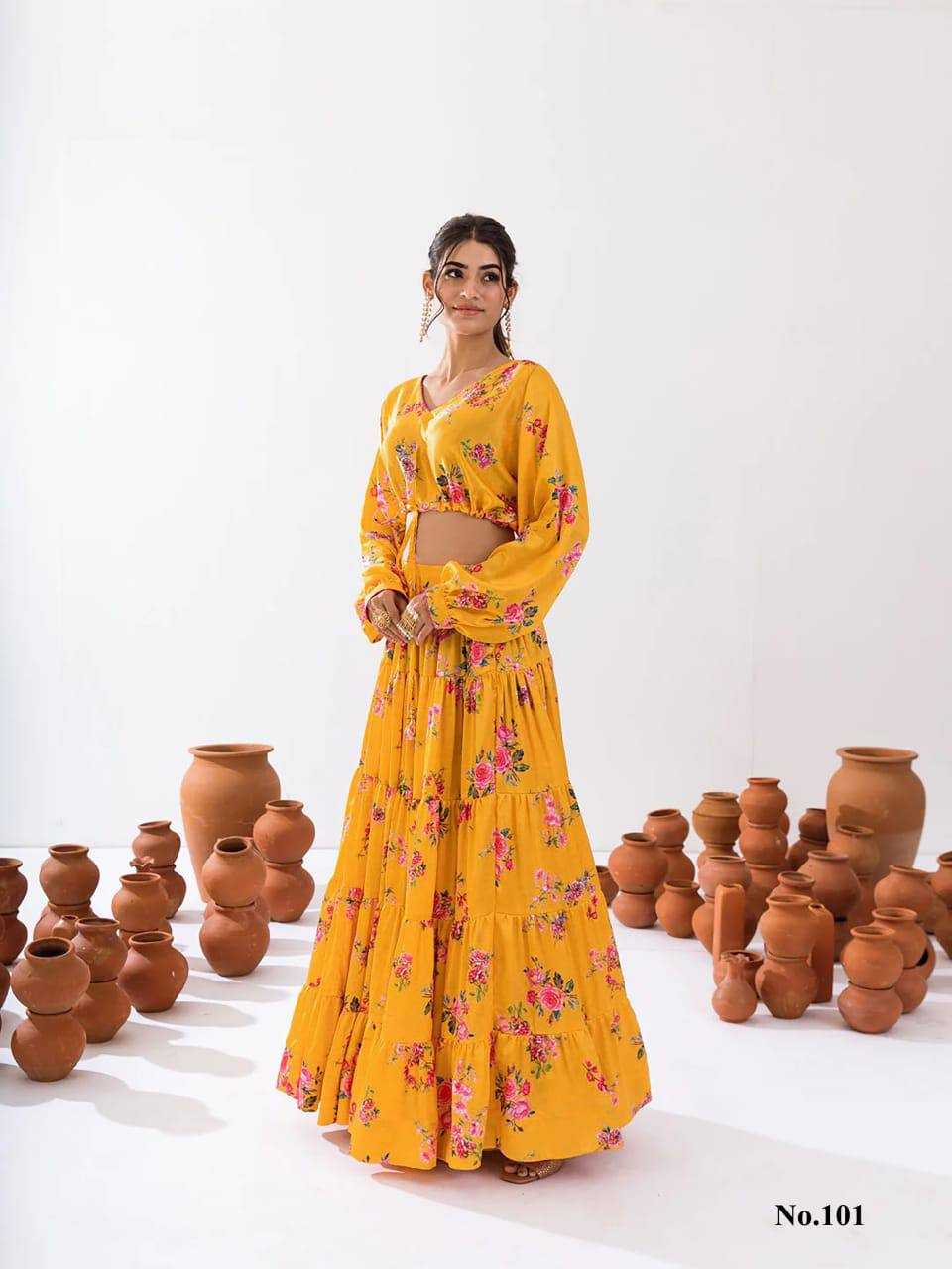Vallari Chinon Designer Lehenga