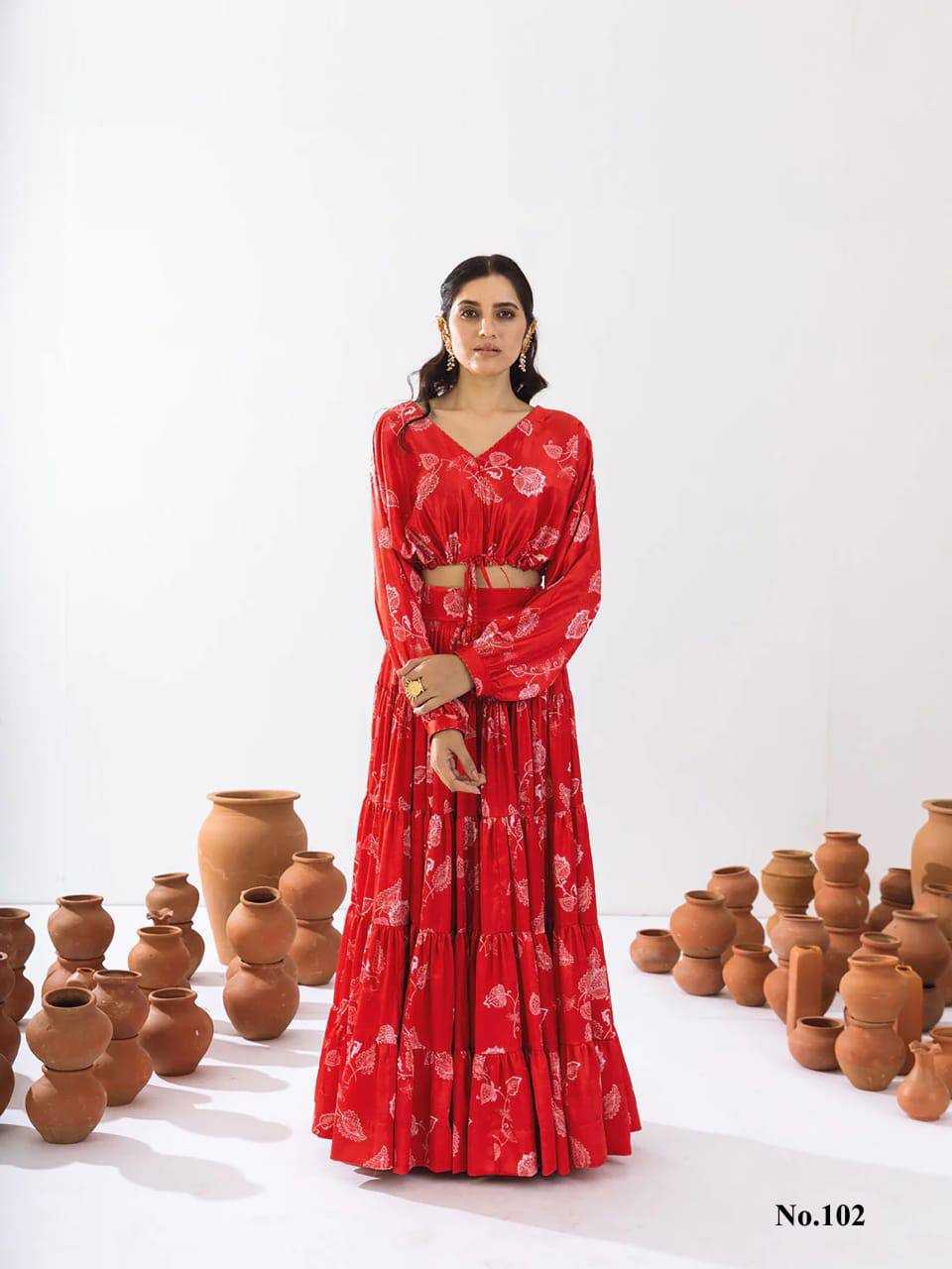 Vallari Chinon Designer Lehenga