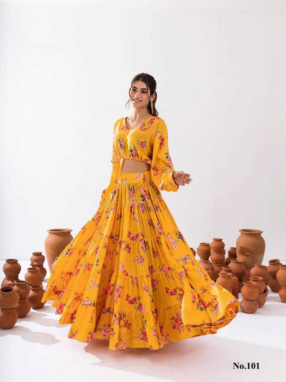 Vallari Chinon Designer Lehenga