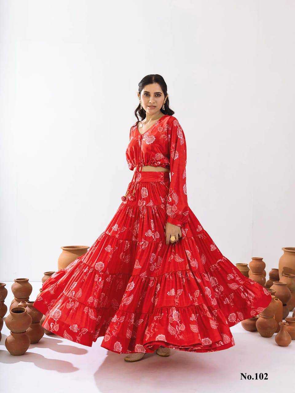 Vallari Chinon Designer Lehenga