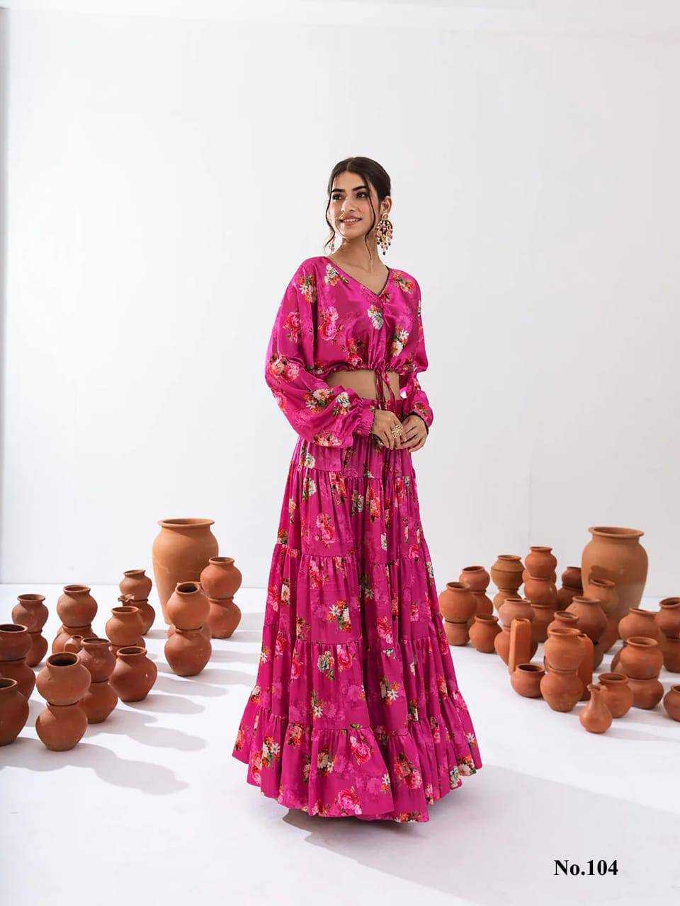 Vallari Chinon Designer Lehenga