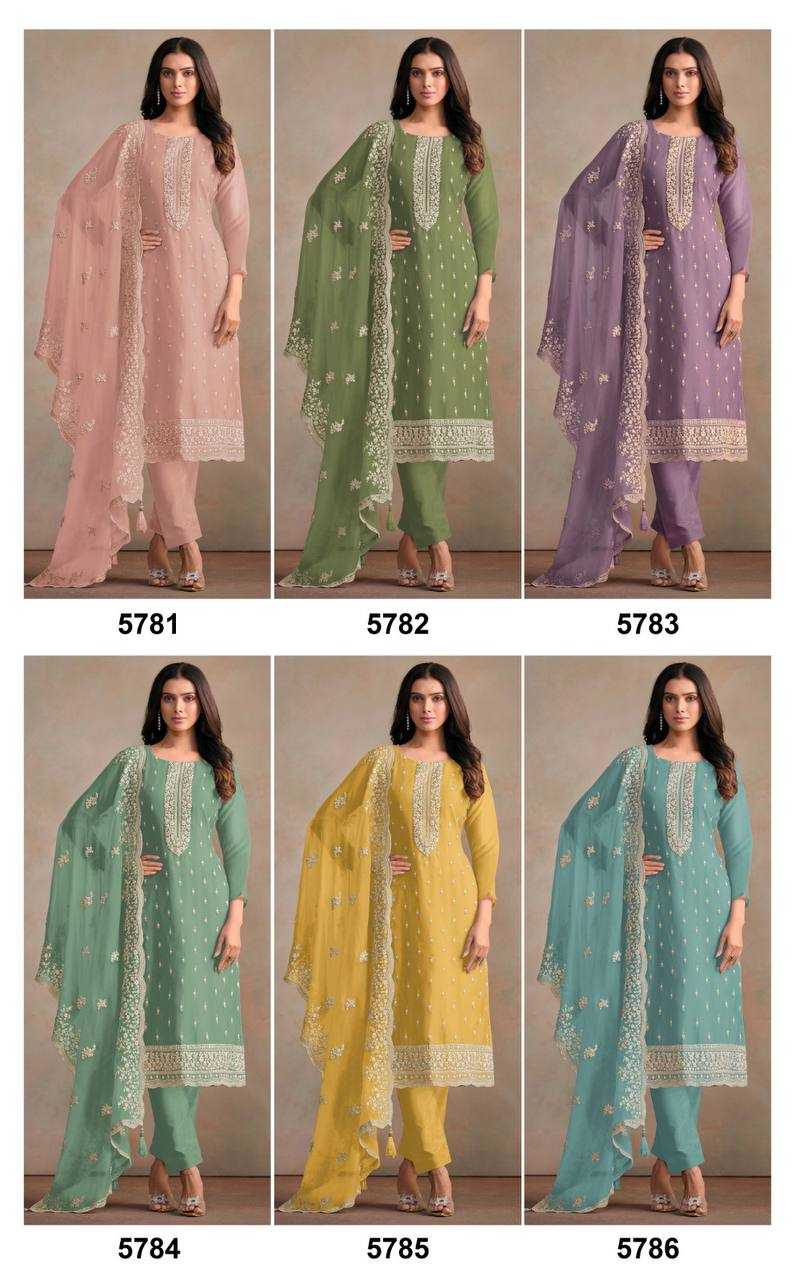 Vipul Averie Organza Silk Embroidery Suit