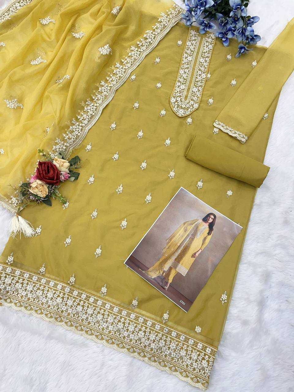 Vipul Averie Organza Silk Embroidery Suit