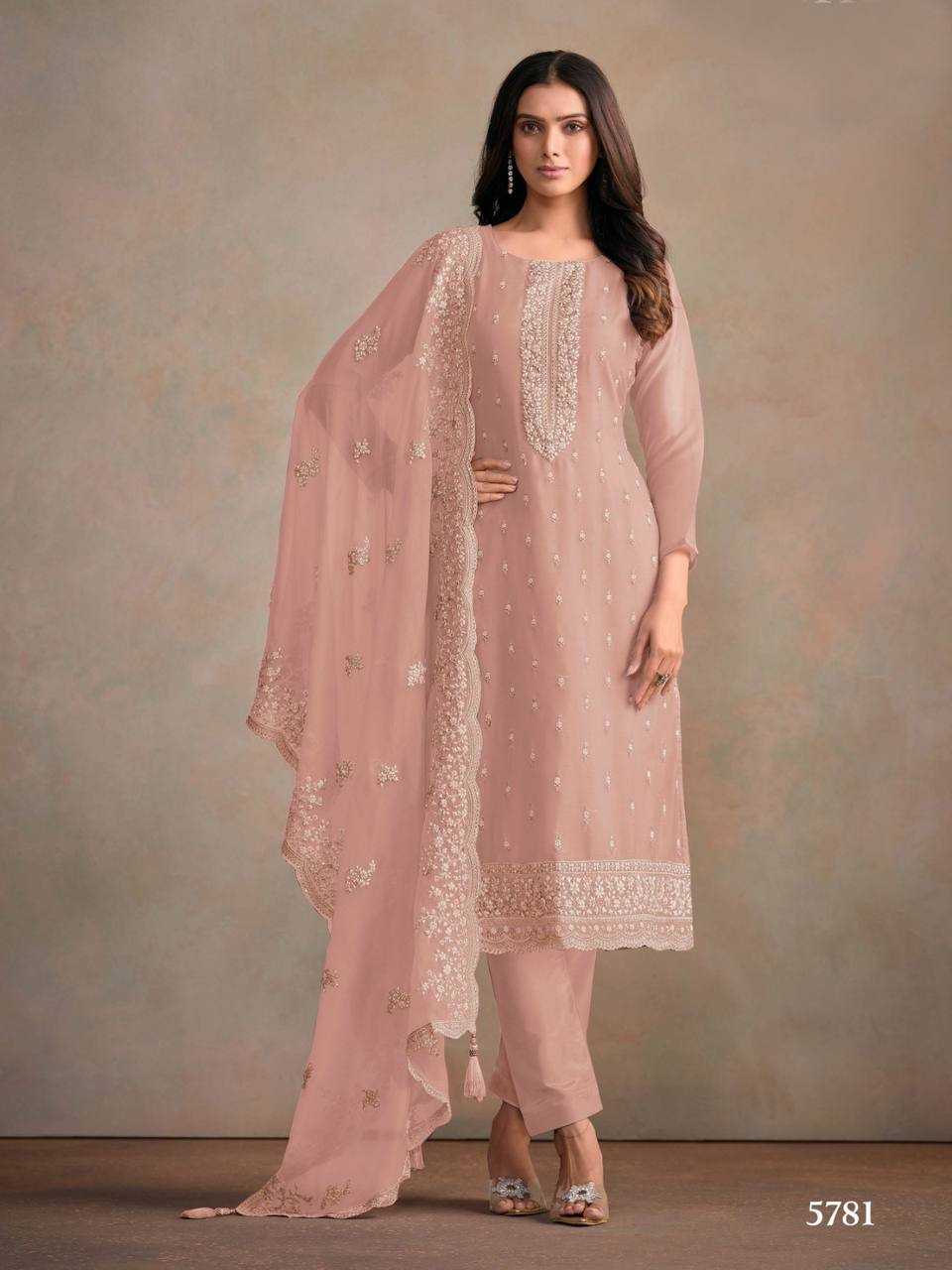 Vipul Averie Organza Silk Embroidery Suit