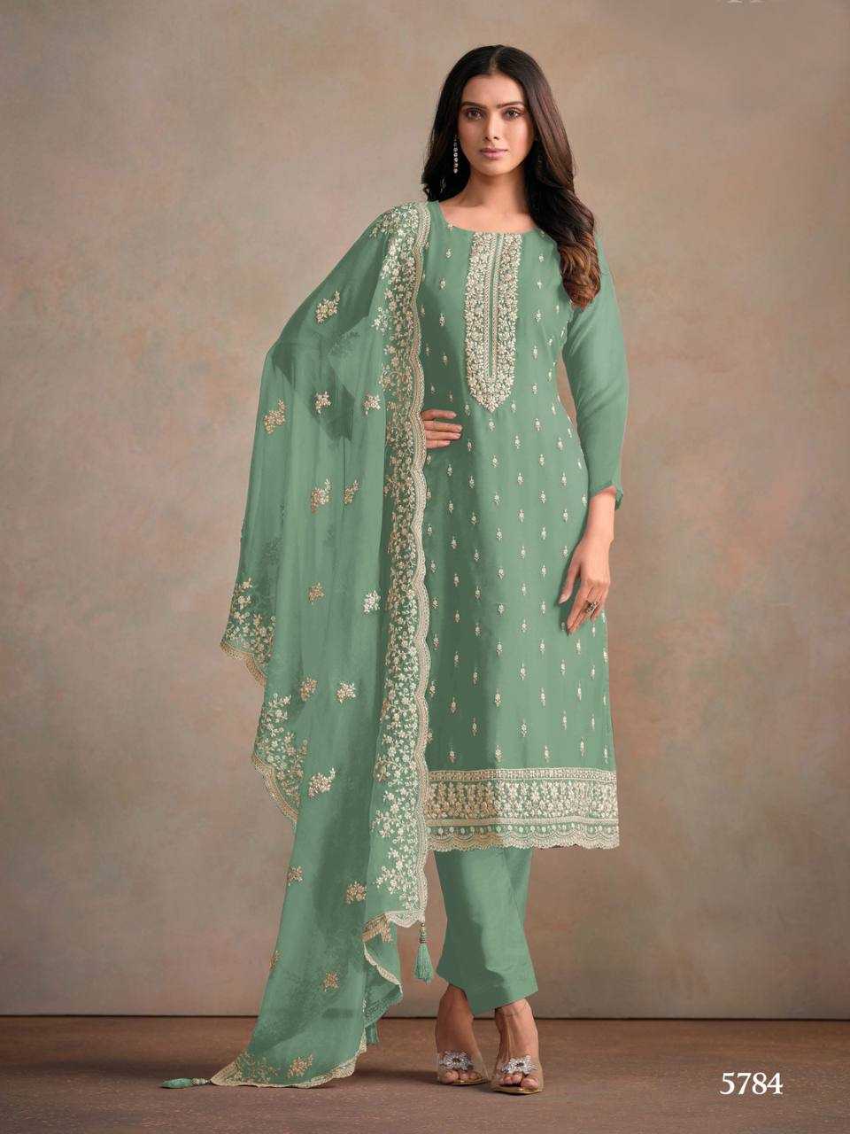 Vipul Averie Organza Silk Embroidery Suit