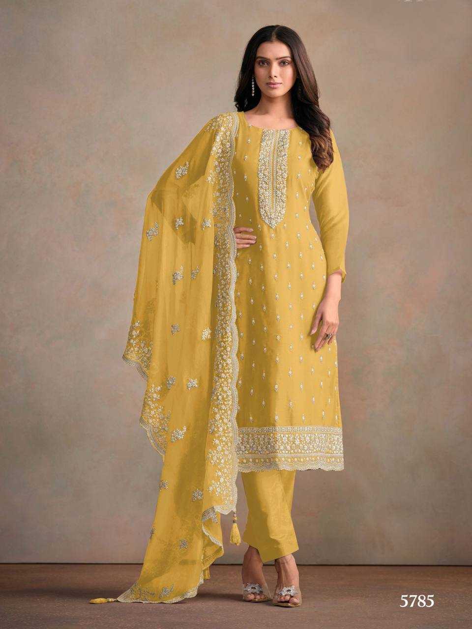 Vipul Averie Organza Silk Embroidery Suit