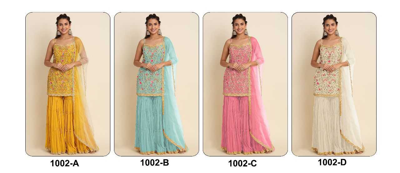 Faux Georgette Embroidery Suit