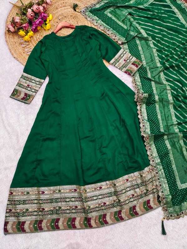 Vichitra Silk Embroidery Gown JT-147469