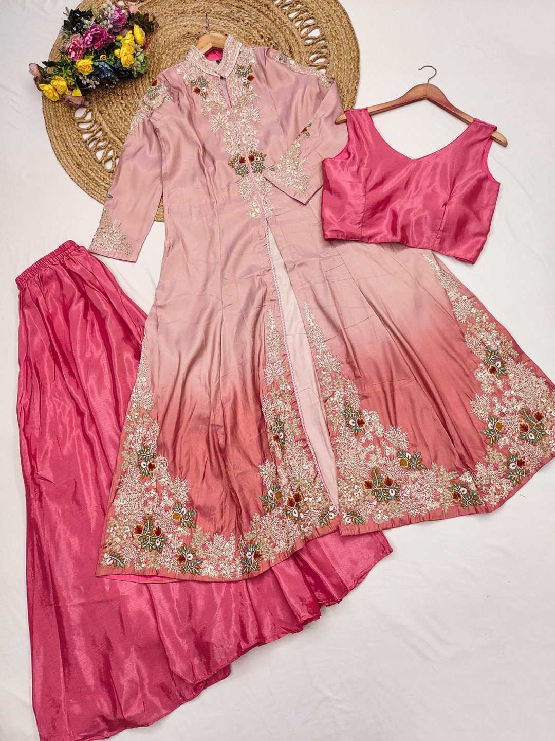 Silk Printed Suit
