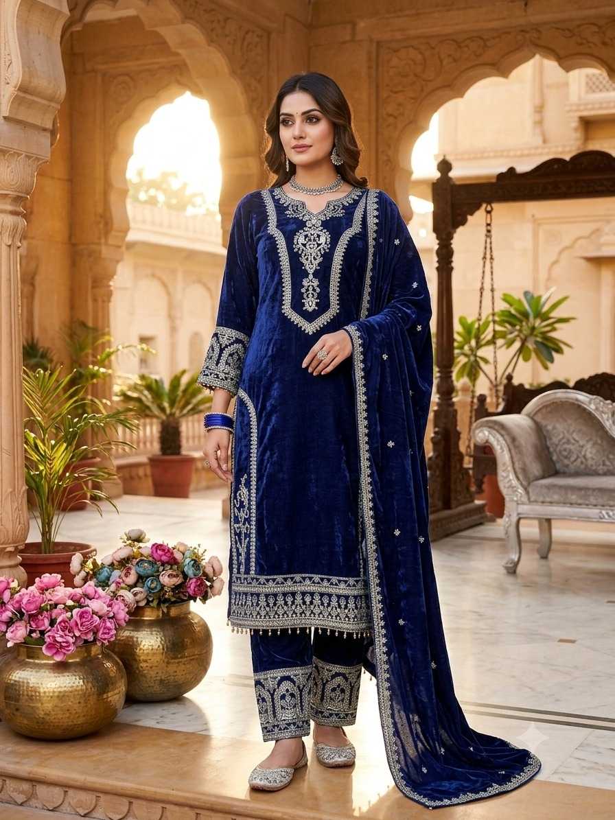 Pure Viscos Velvet Suit