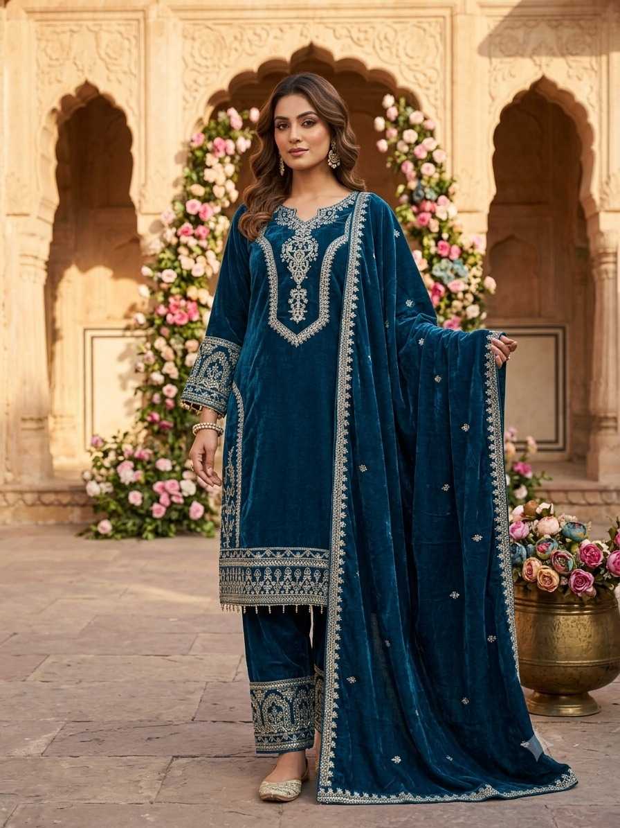 Pure Viscos Velvet Suit