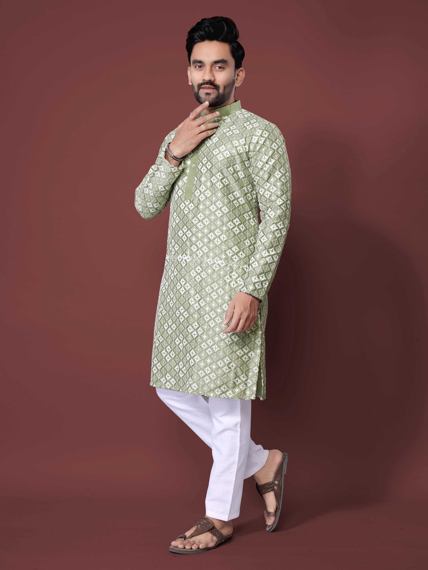 Soft Silk Mens Kurta