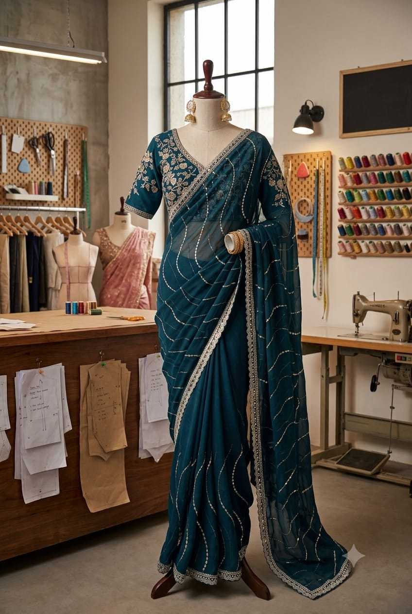 Georgette Party Wear Saree