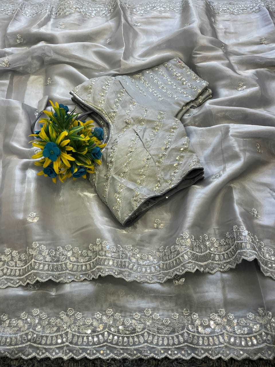 Space Silk Designer Saree