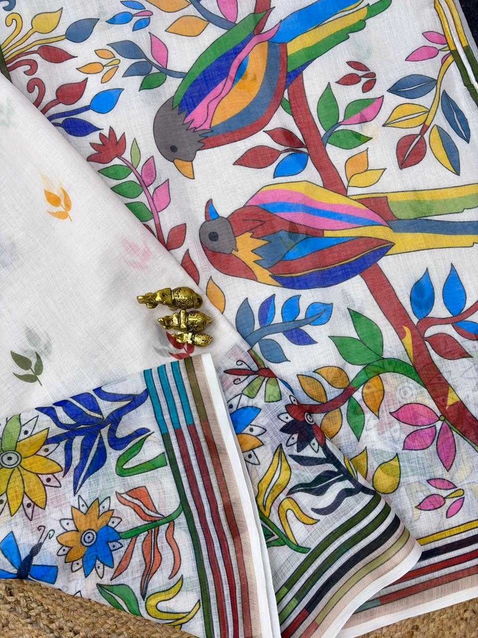 Linen Designer Saree