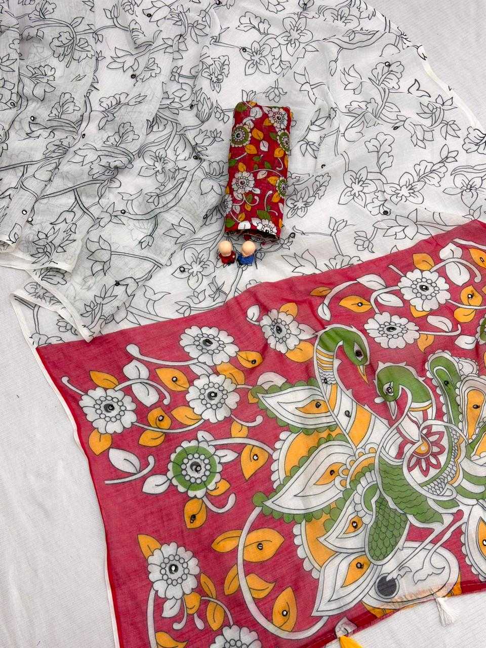 Linen Designer Saree