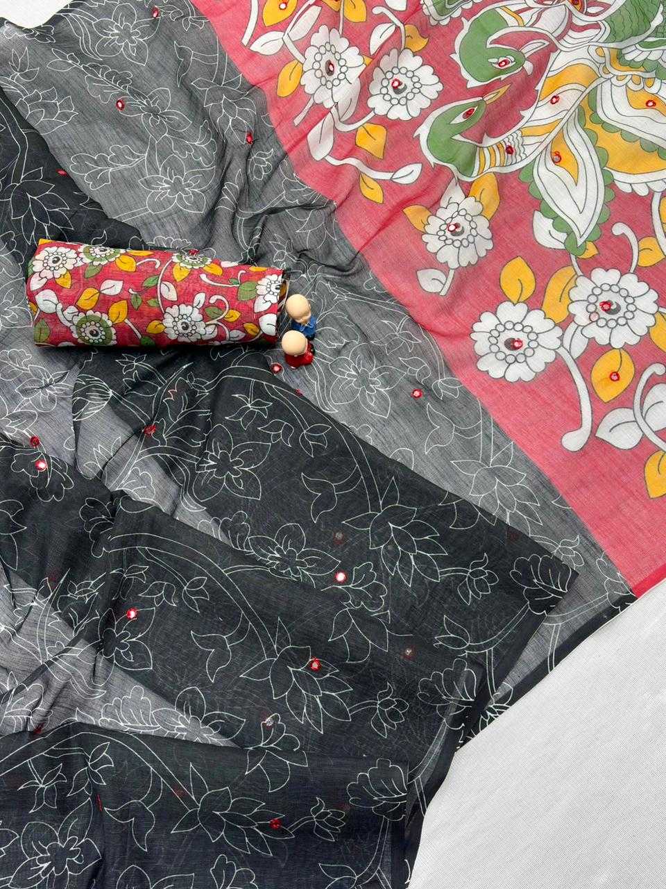 Linen Designer Saree