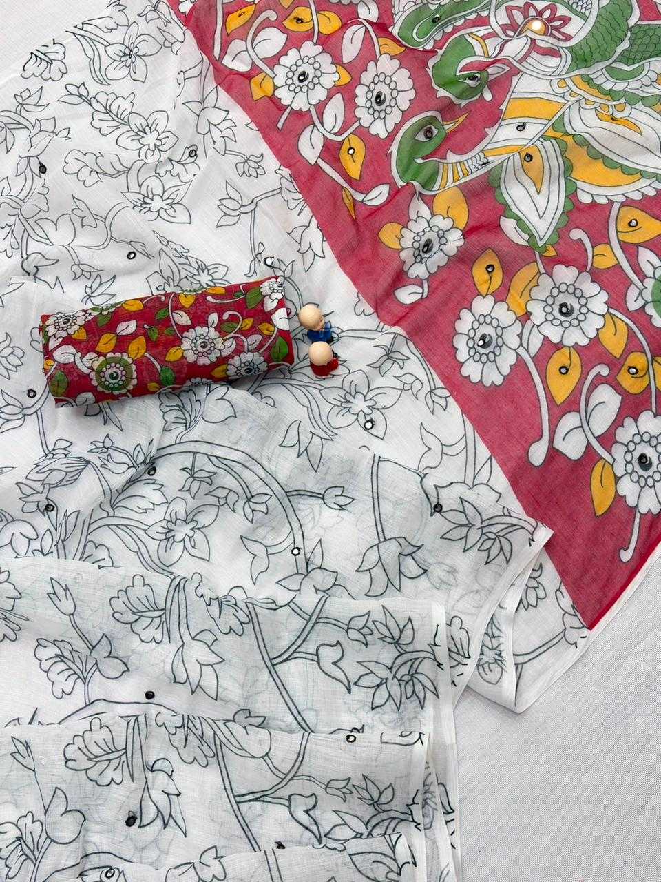 Linen Designer Saree