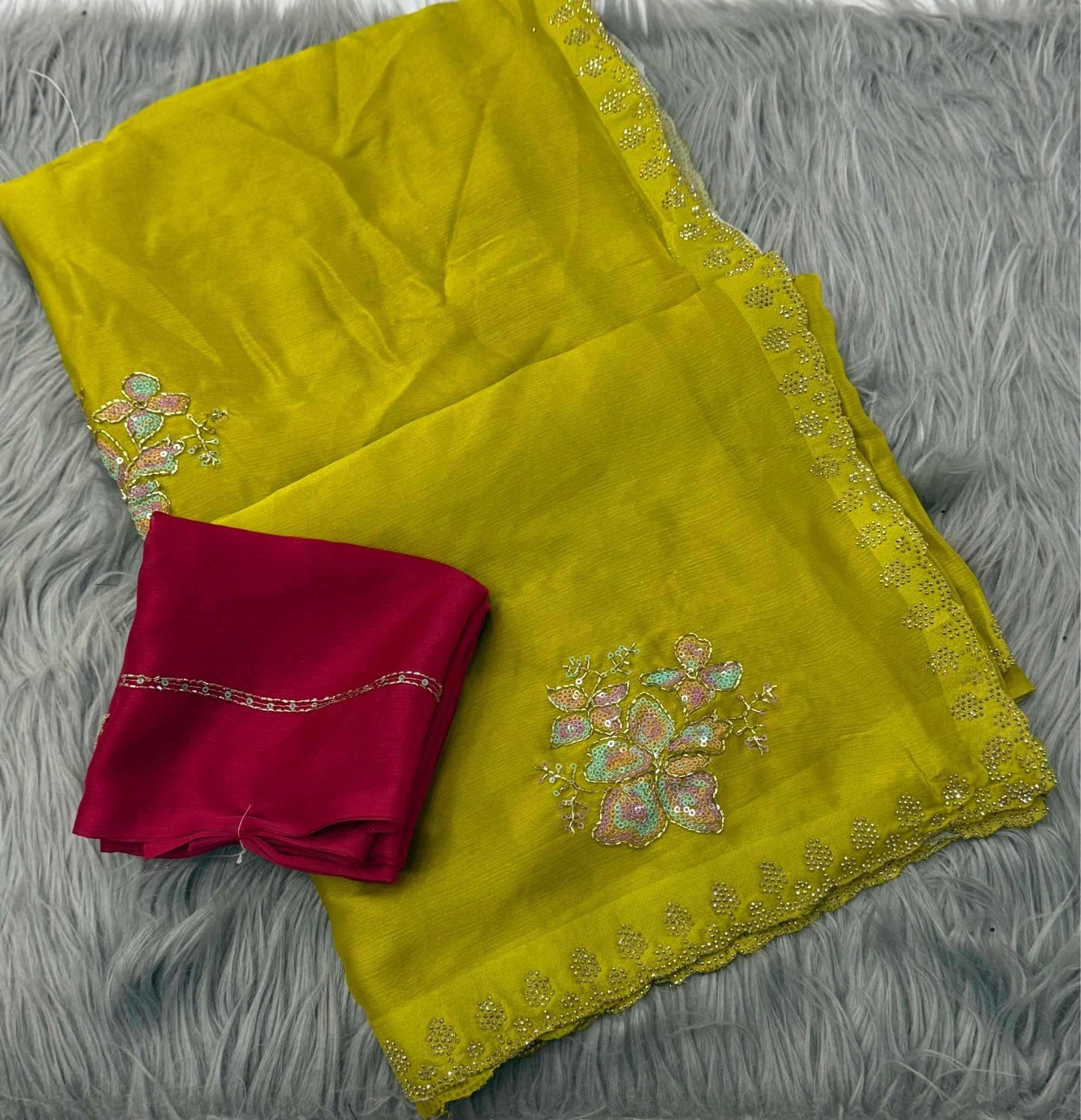 Chiffon Designer Saree