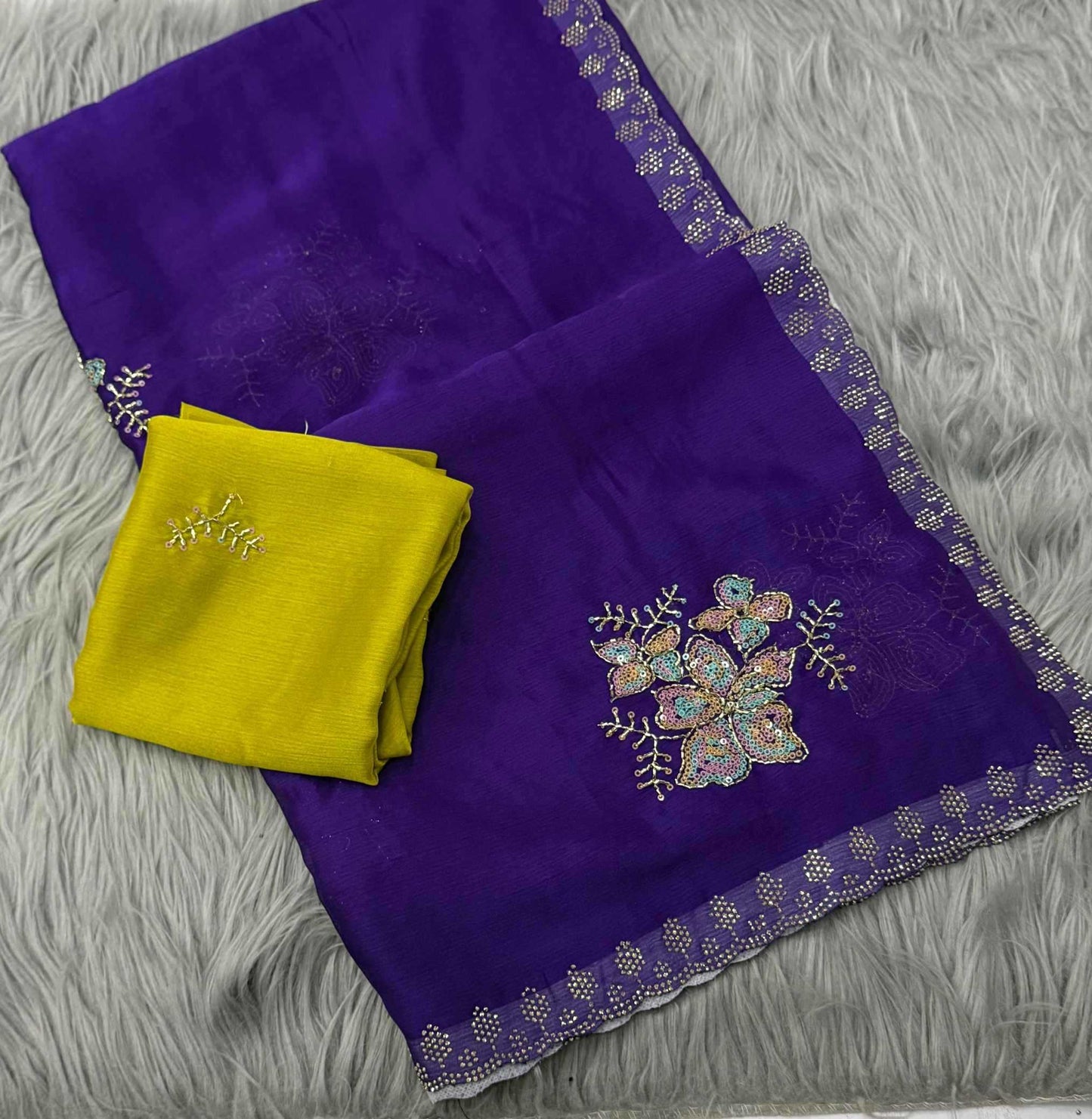 Chiffon Designer Saree