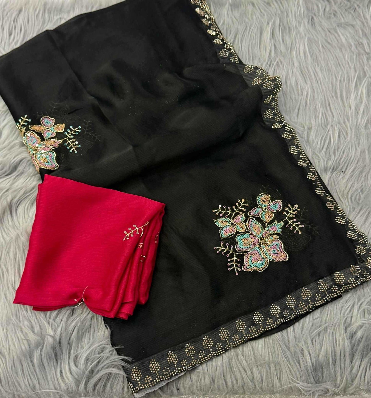 Chiffon Designer Saree