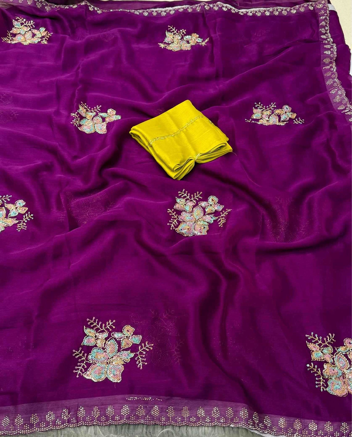 Chiffon Designer Saree