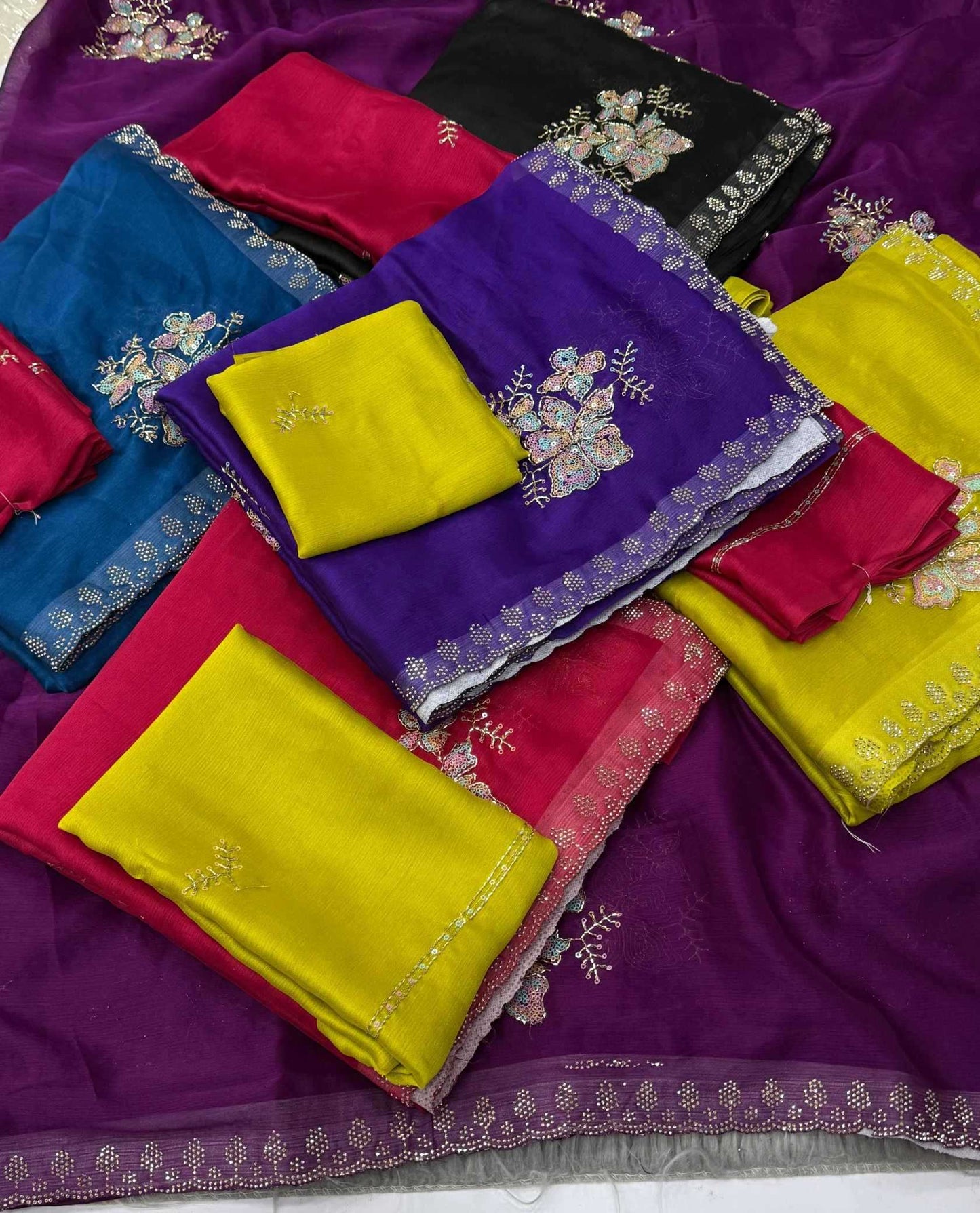Chiffon Designer Saree
