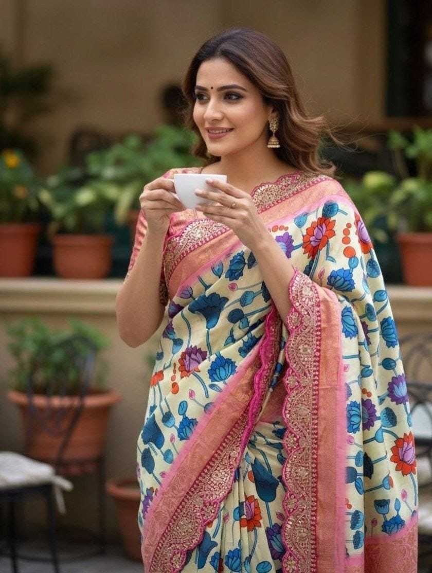 Dola Silk Printed Saree
