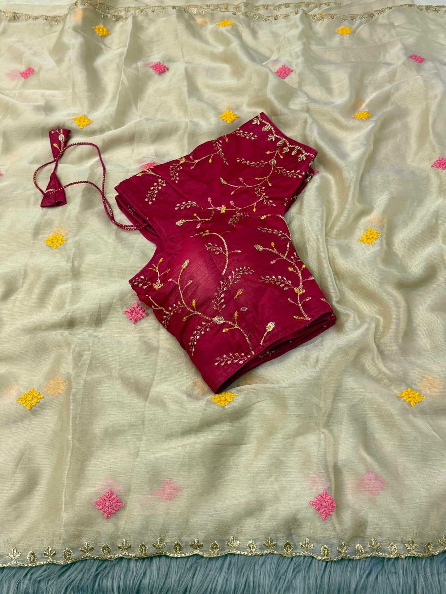 Chiffon Designer Saree