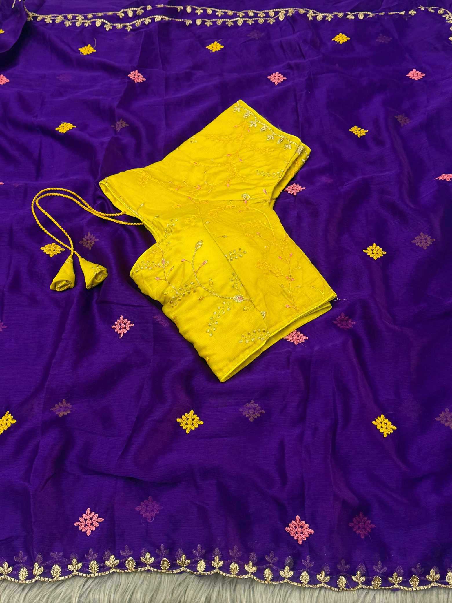 Chiffon Designer Saree