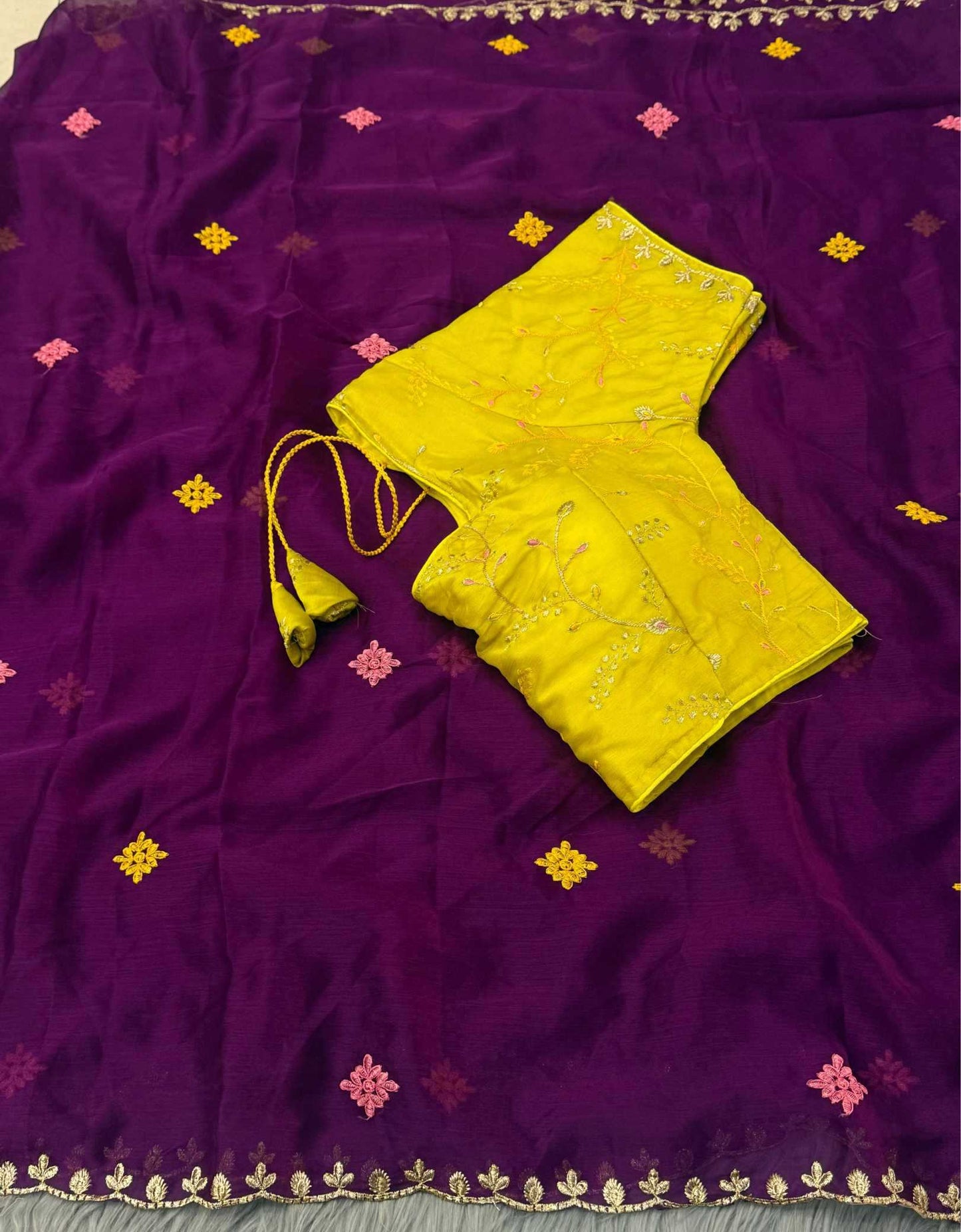 Chiffon Designer Saree