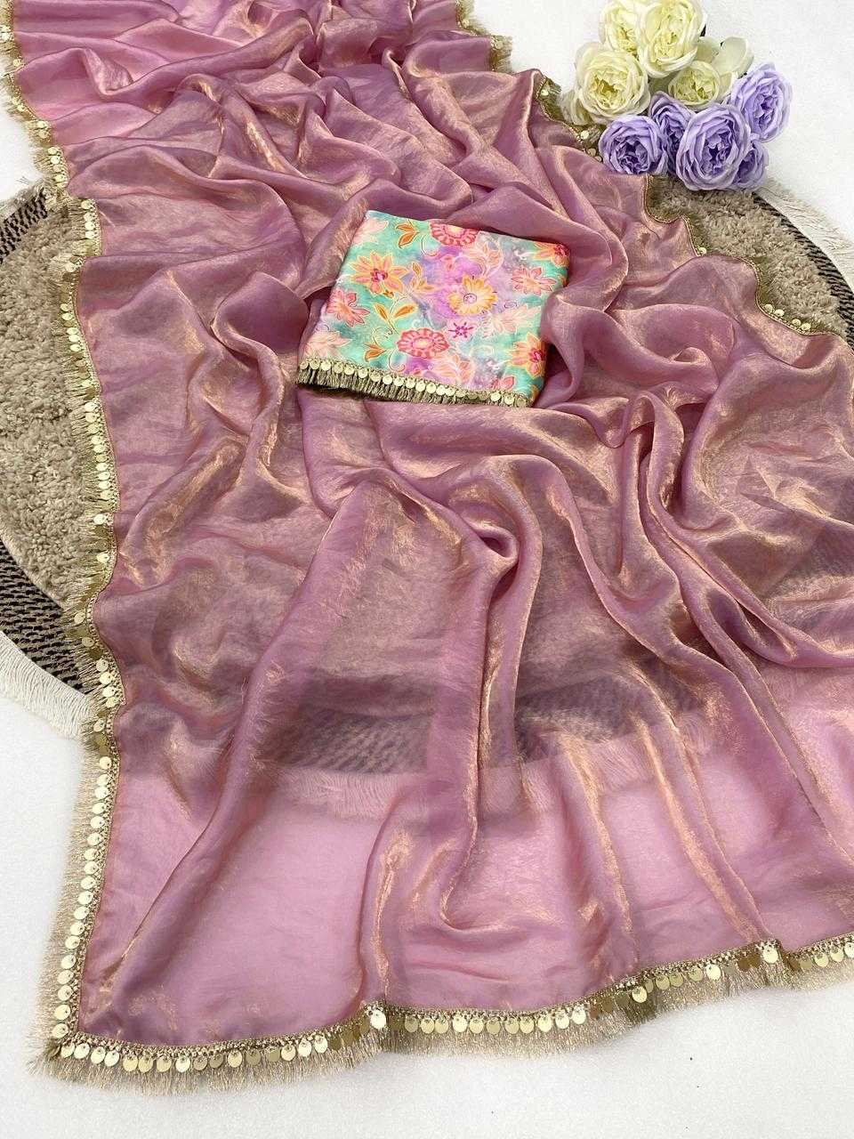 Satin Designer Saree