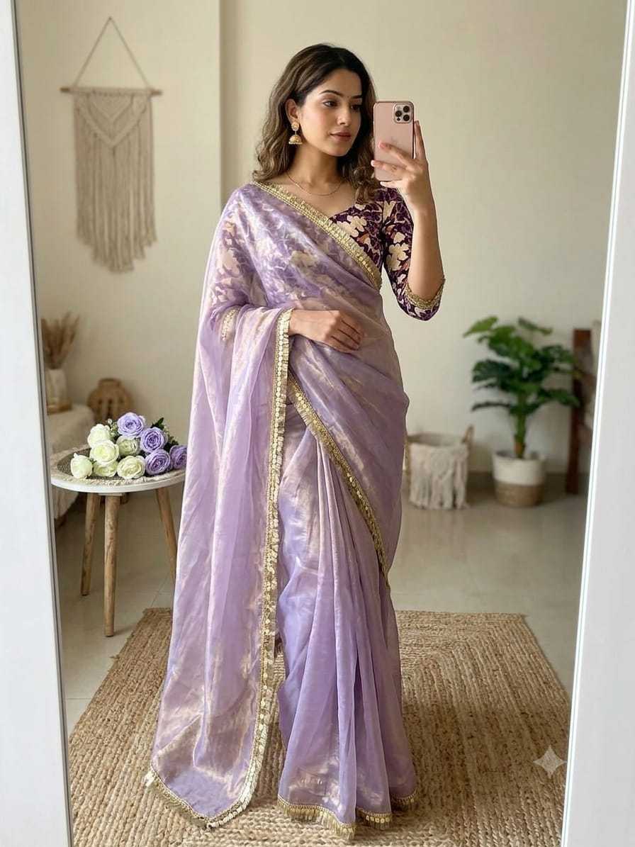 Satin Designer Saree