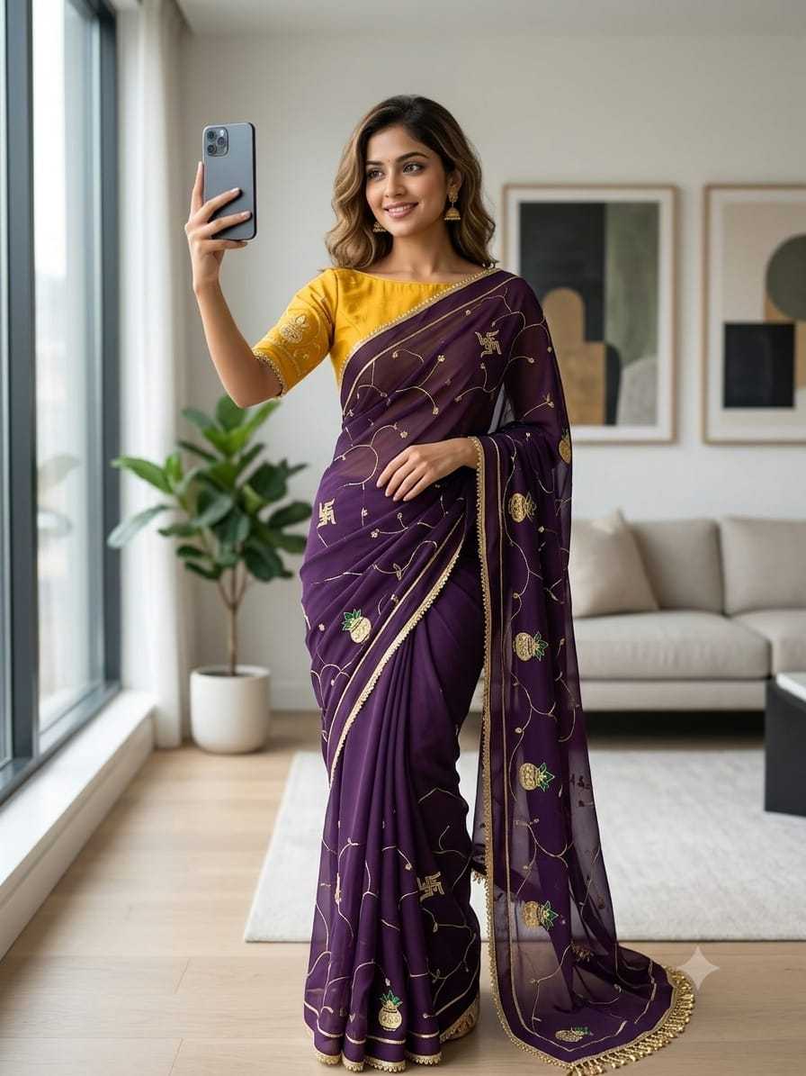 Georgette Party Wear Saree