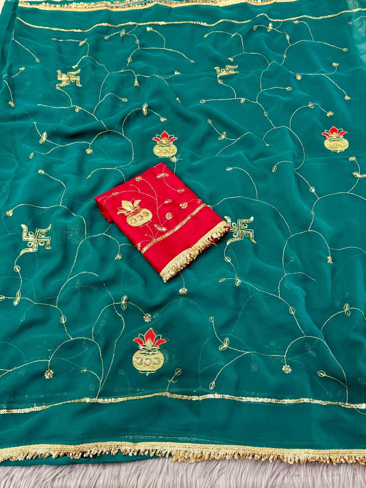 Georgette Party Wear Saree