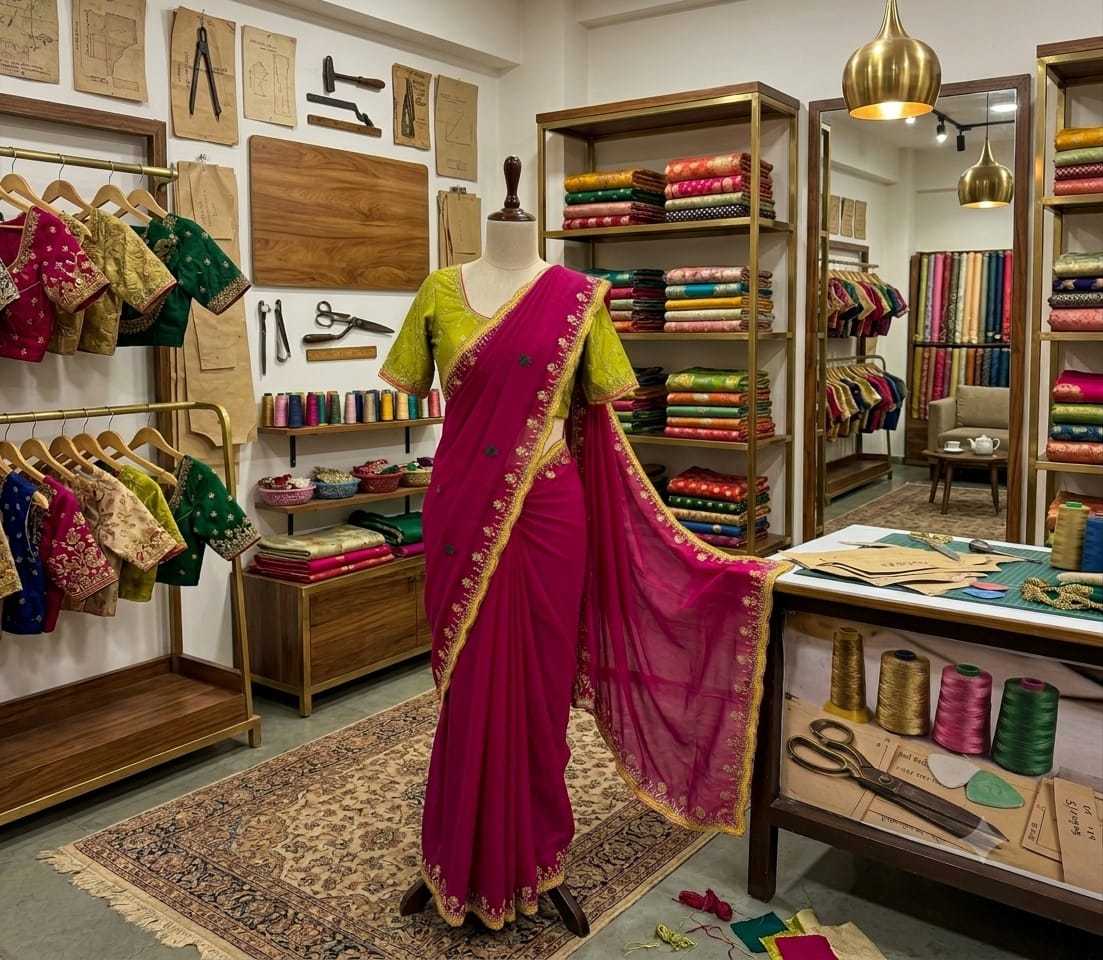 Chiffon Designer Saree